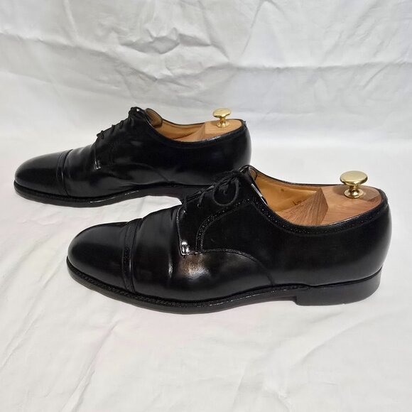 Church's Made in England Consul Bleached Calfskin Oxford Ebony Sz 10.5* - Picture 2 of 10